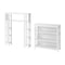 Alaterre Furniture Coventry Over Toilet Open Shelving Unit with Left and Right Side Shelves, Bath Storage Shelf ANCT746WH - alternate 1